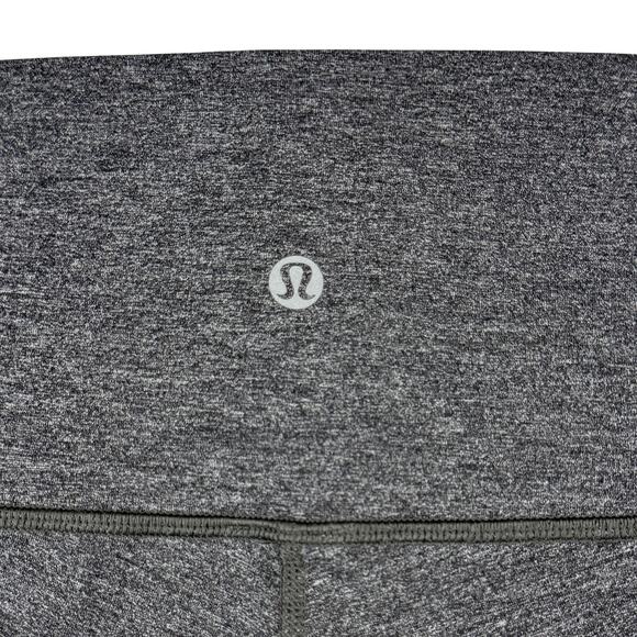 LULULEMON Wunder Under Crop Hi-Rise Luxtreme 21" Size 2 Heathered Black - Picture 6 of 7